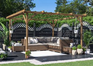 Silverleaf Pergola and Lattice Teardown: Lumber and Hardware Junk Removal