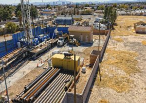 Utility Upgrade Debris Around Whisper Rock Well Houses and Pumps