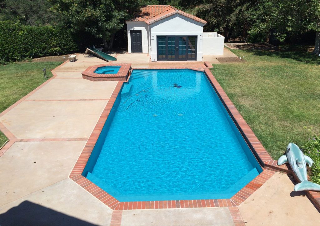 Arcadia Pool Resurfacing and Coping Replacement: Debris Management