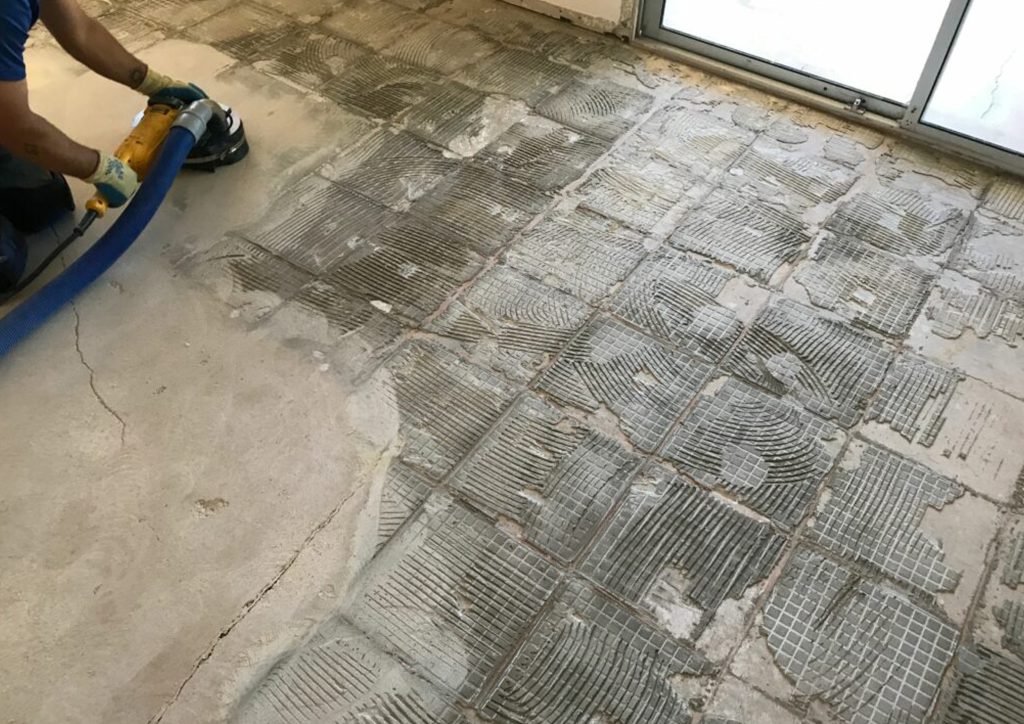 Dustless Tile Removal for Desert Ridge Two-Story Homes