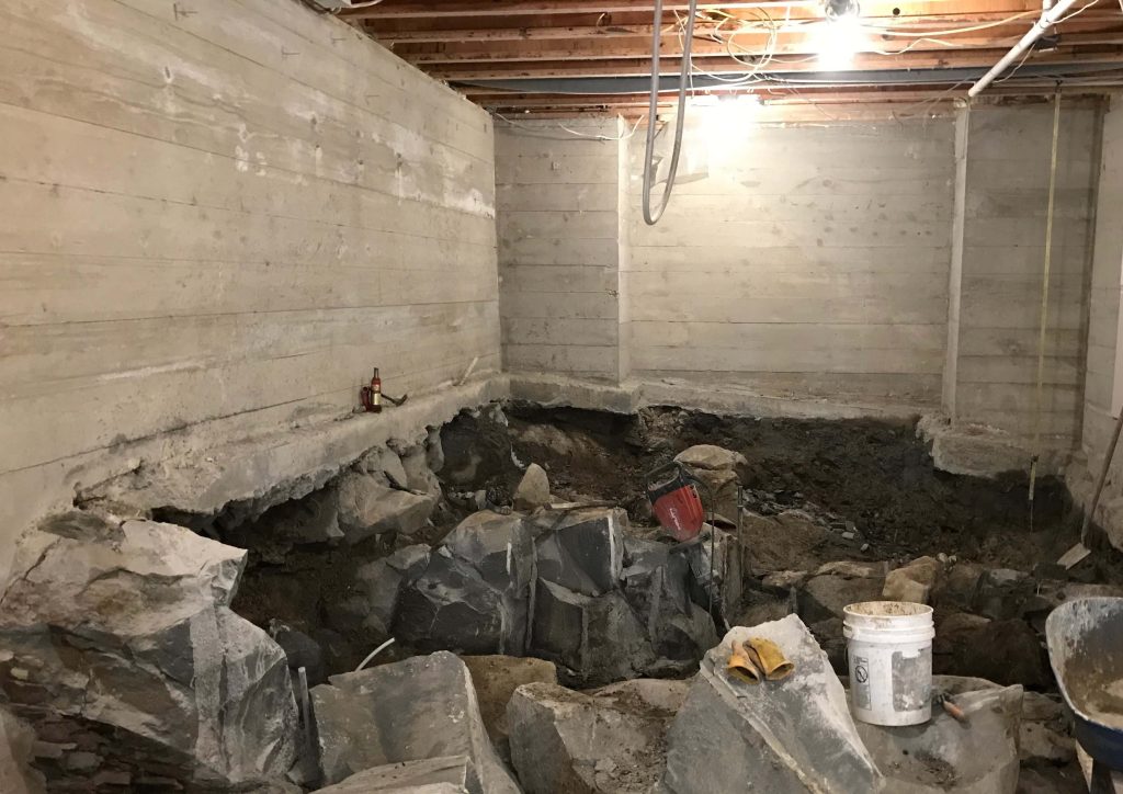 Whisper Rock Basement or Lower-Level Expansion: Rock and Soil Removal
