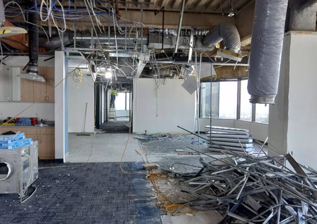 Scottsdale Waterfront Retail Bay White-Boxing: Demolition and Dumpsters