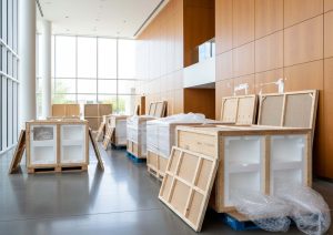 Optima Camelview Art Installation Changes: Crate, Pallet, and Packing Disposal
