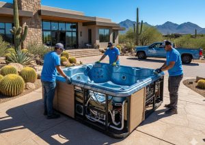 Removing Above-Ground Swim Spas and Hot Tubs in North Scottsdale