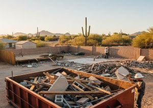 Dumpster Rental for Outdoor Demolition