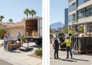 Residential vs Commercial Same Day Junk Removal in Scottsdale, AZ