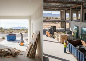 Residential vs Commercial Construction Cleanup in Peoria, AZ