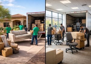 Residential vs Commercial Furniture Removal in Troon North, AZ
