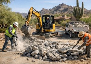 Permits for Concrete Removal in Carefree