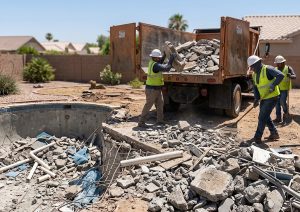 Pool Removal Debris Removal in Phoenix