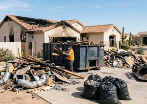 Fire Damage Demolition Debris Removal in Scottsdale