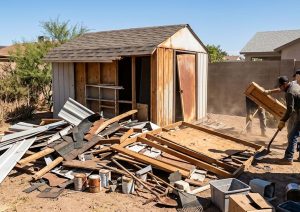 Shed Demolition and Cleanup Services in Tempe