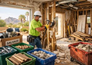 Eco-Friendly Interior Gut Demolition for Bathroom Renovations