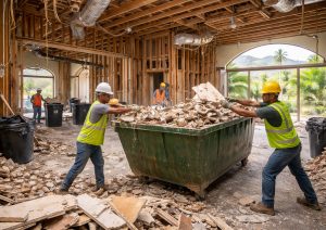 Interior Gut Demolition Debris Removal in Paradise Valley